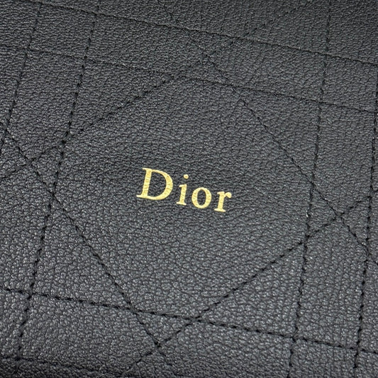 CD Diorly Shoulder Bag 31.5cm Black Cowhide Leather 158570