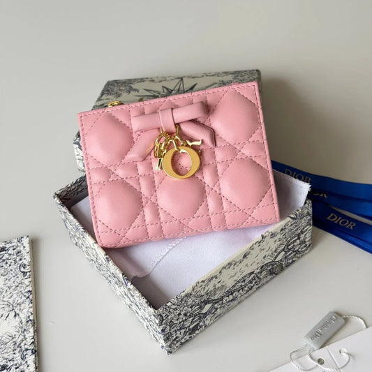 CD 2026 Freesia Wallet Lambskin