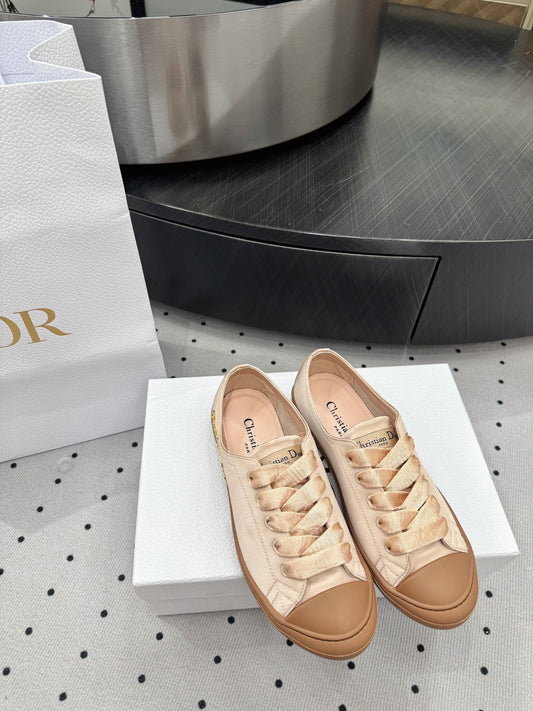 Dior Lucky Sneaker Beige Satin 618070