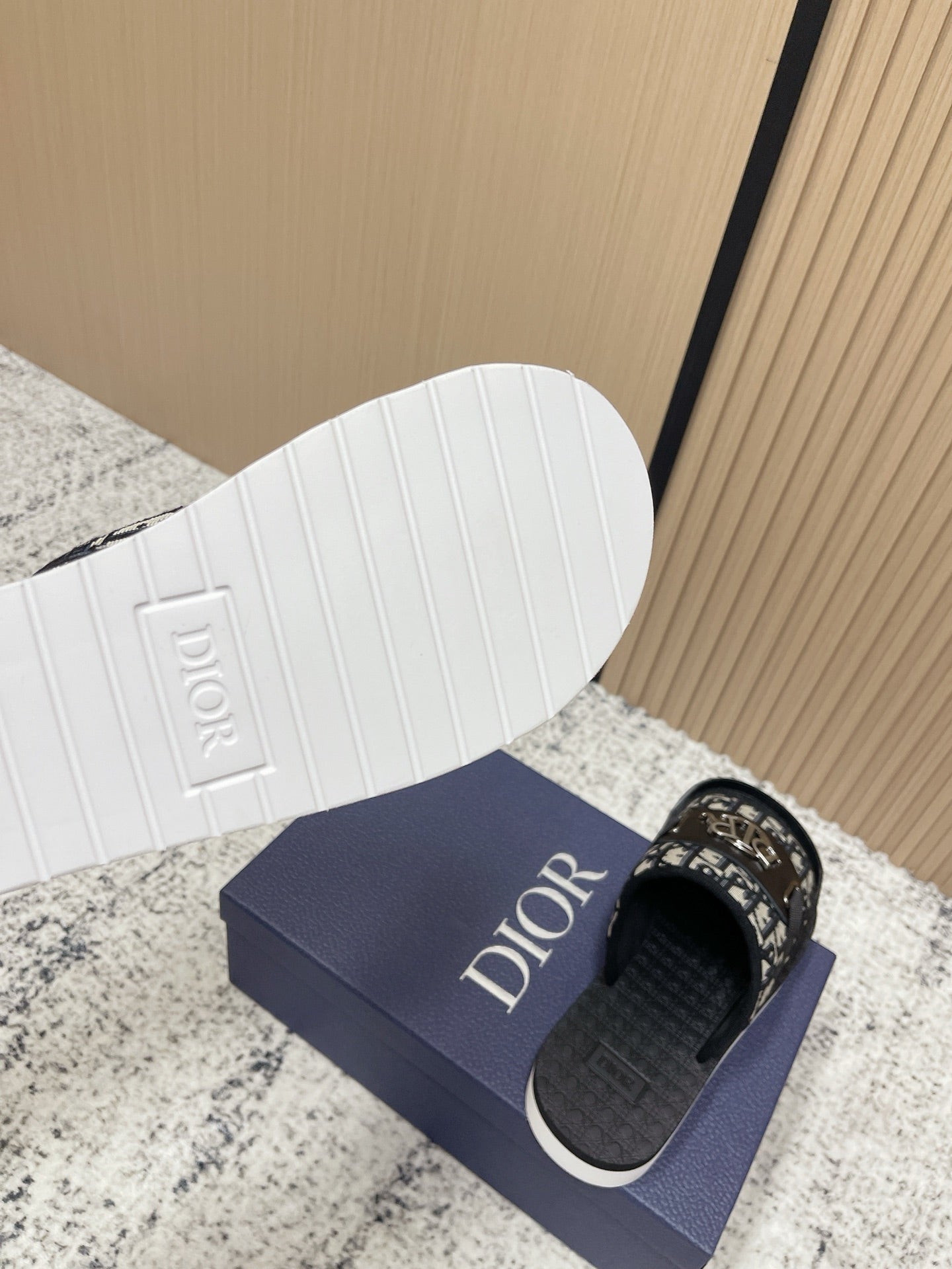 CD Men's Alpha Sandals Black Rubber Cotton 752386