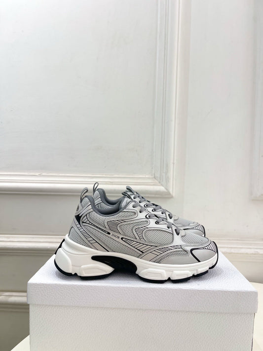 CD SS26 B30 Sneakers Silver Grey Cowhide Mesh 631930