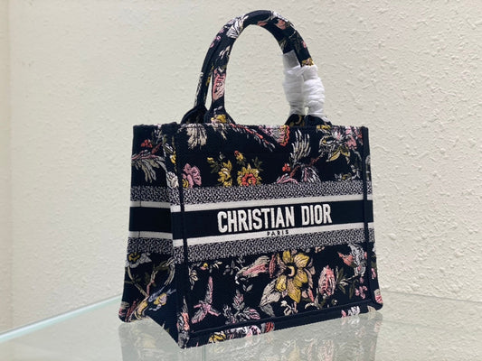 Small CD Book Tote 26.5cm Jardin Botanique Black