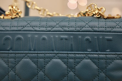 SMALL CARO BAG DEEP OCEAN BLUE SUPPLE CANNAGE CALFSKIN
