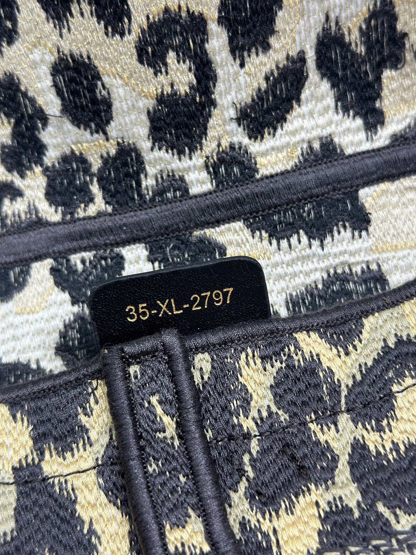 CD Saddle Bag 25.5cm Beige Black in Denim 288068