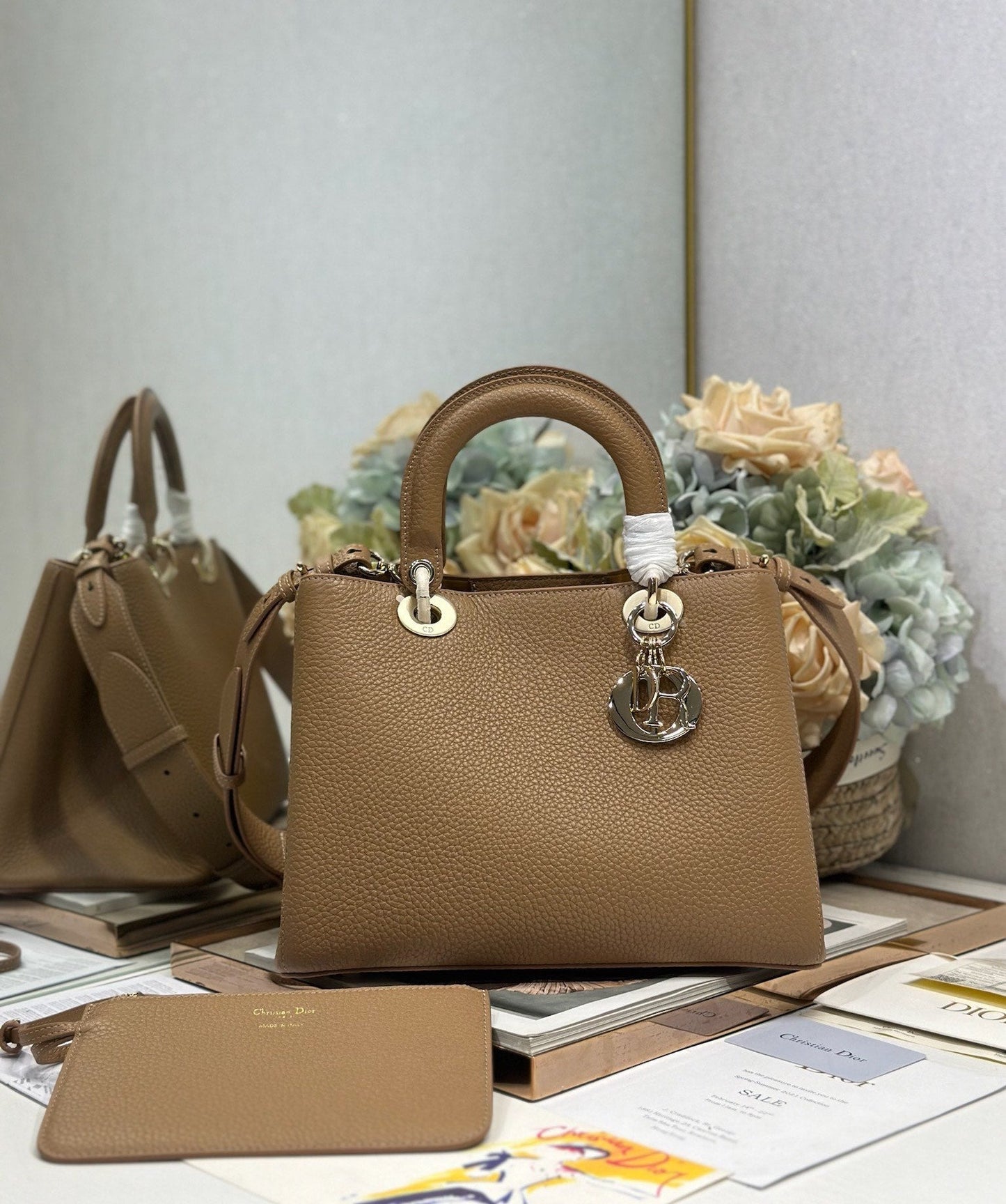 CD Diorissimo Brown in Cowhide 288184