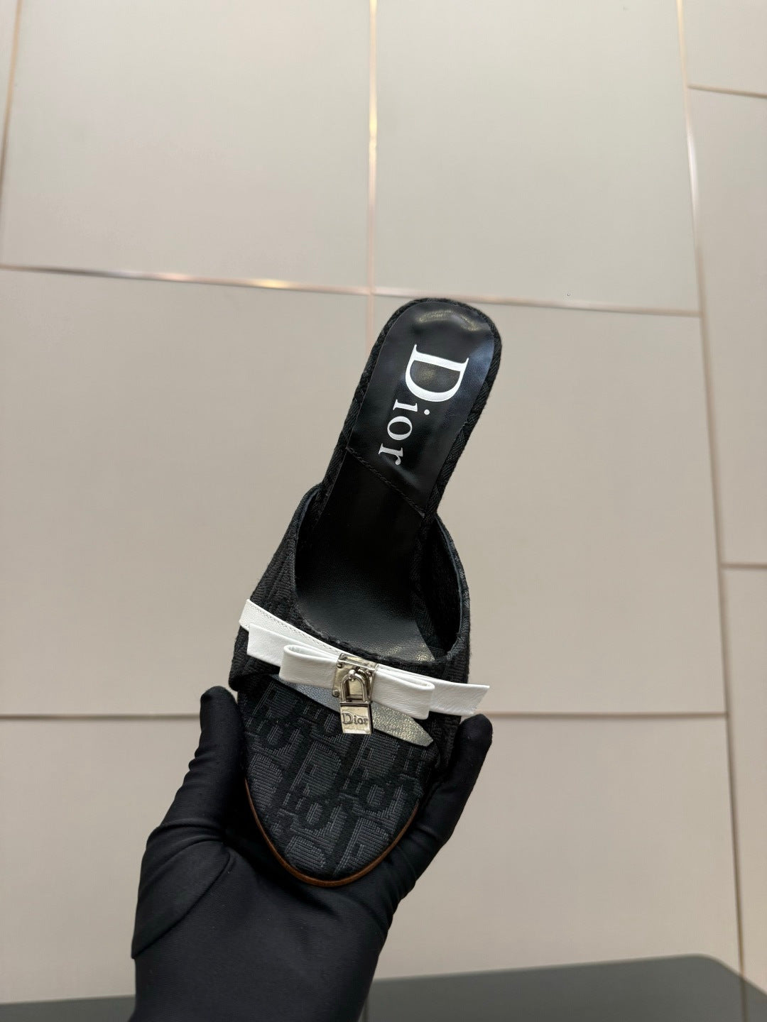 CD 26 Mule Heels 85 Black in Fabric 803243