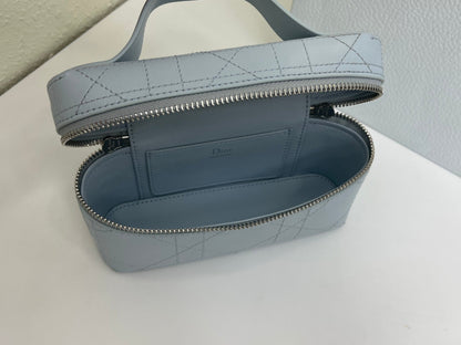 CD Cannage Vanity Chain Bag 19cm Stale Blue Cowhide 158121