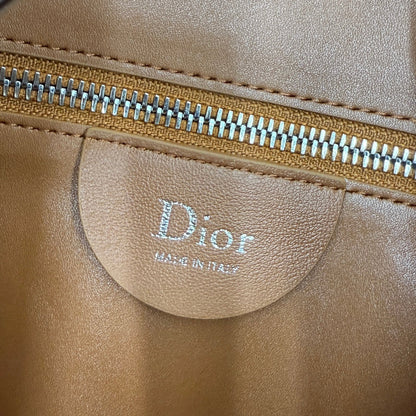 CD Diorly Shoulder Bag 31.5cm Brown Suede Leather 158566