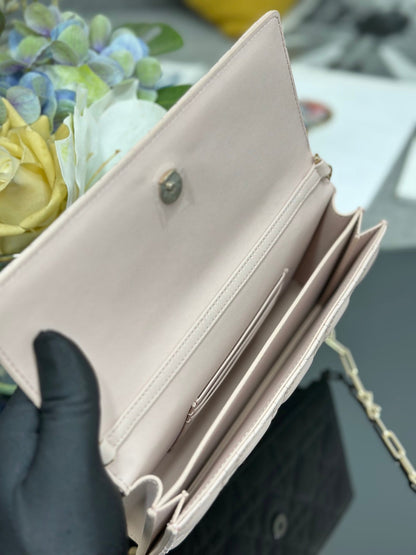 CD My Dior Mini Bag Soupir 21cm Light Pink Cannage Leather