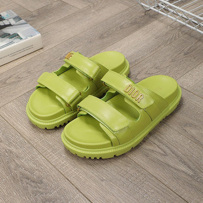cd dioract dad sandal mule light green lambskin