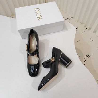 Miss Dior Pump 85mm In Glossy Black Cowhide 111359
