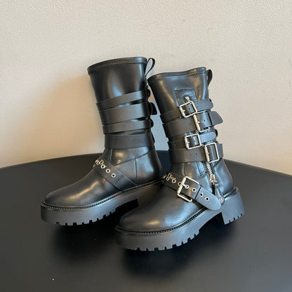 Dior 2025 Short Boot Black Cowhide 501247