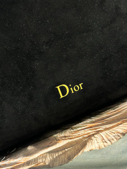 CD 26s Medium Diorly Bag Black Suede 288359