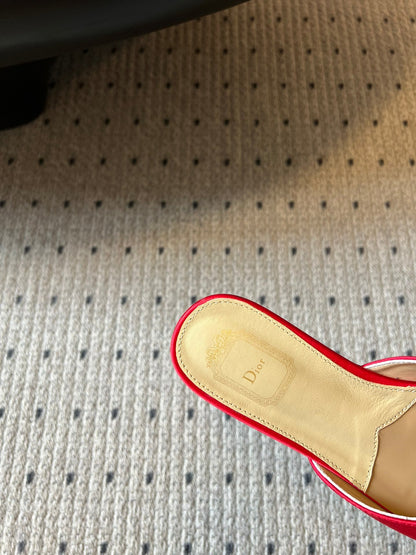 CD 26s Bow Slide Red Satin 820004