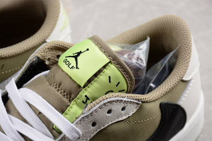 AJ 1 Retro Low Golf Travis Scott Neutral Olive