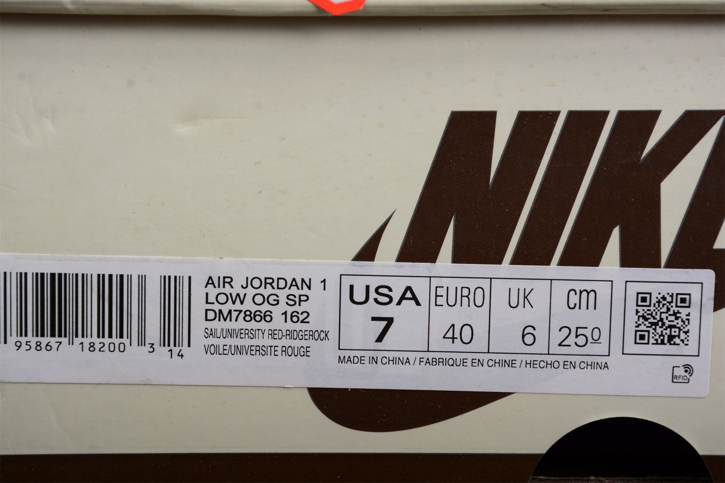 AJ 1 Retro Low OG SP Travis Scott Reverse Mocha
