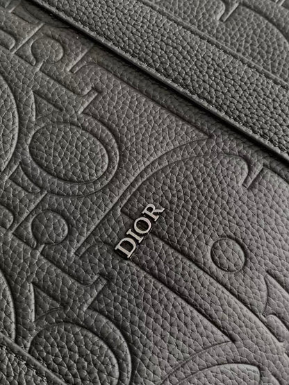 Weekender 40 Black Dior Gravity Leather and Black Grained Calfskin