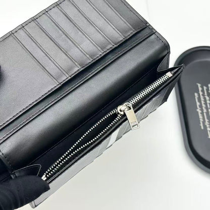CD Icon Long Bifold Wallet