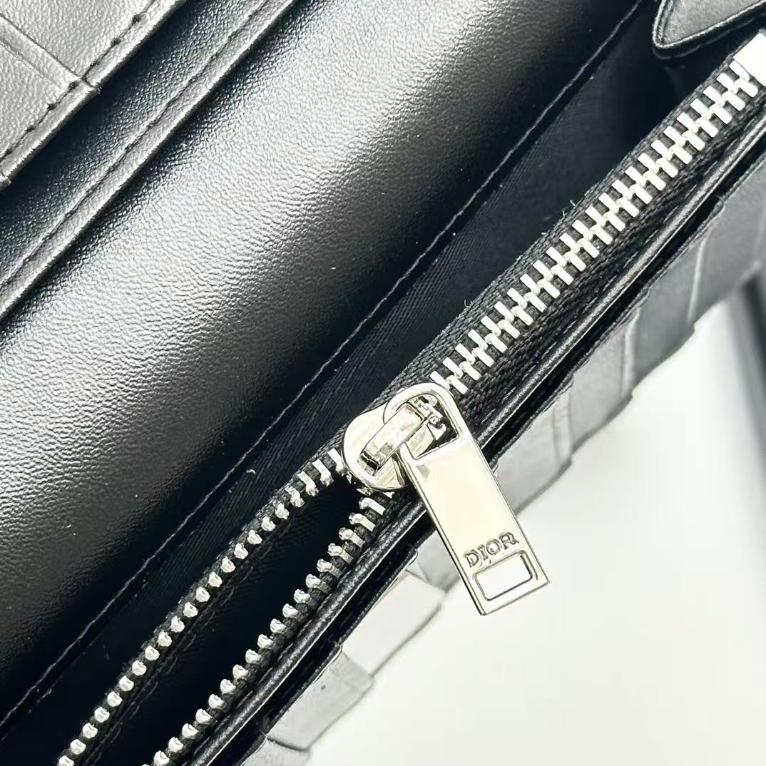 CD Icon Long Bifold Wallet