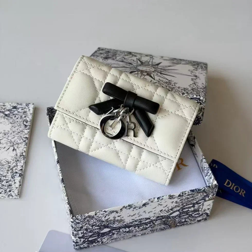 CD 2026 Freesia Bi-fold Wallet Lambskin