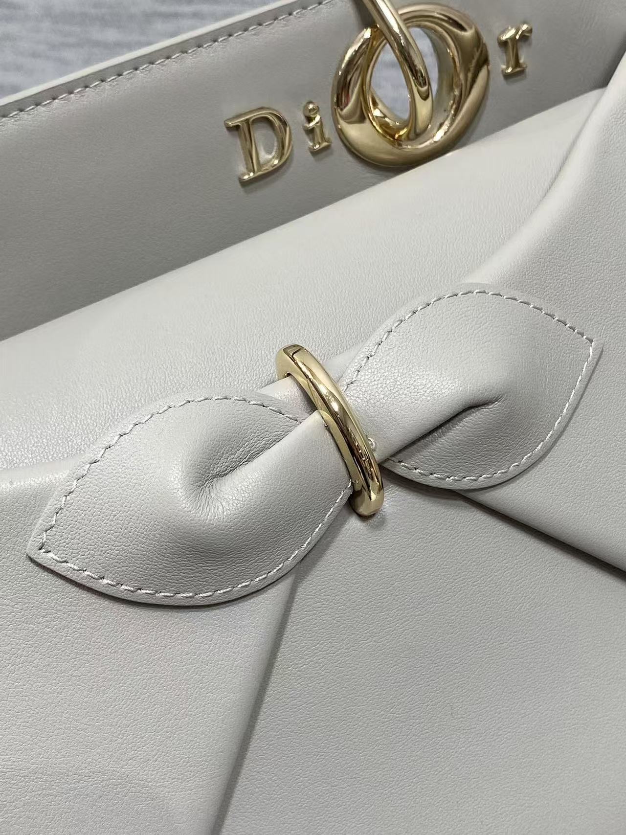 CD 26s Small Cigale Bag Grey Lambskin