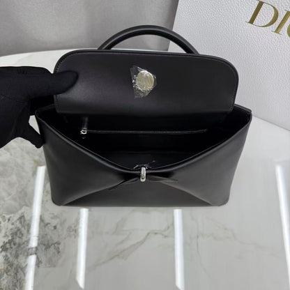 CD 26s Small Cigale Bag Black Lambskin