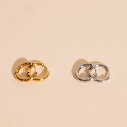 Titanium Mini Rounded Huggie Hoop Earrings