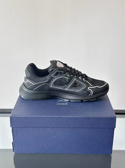 CD B30 Sneaker 35mm In Black Mesh and Black Technical Fabric