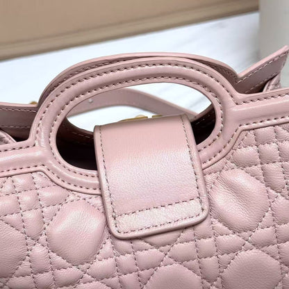 CD Jolie Top Handle Mini Bag Powder Pink Lambskin
