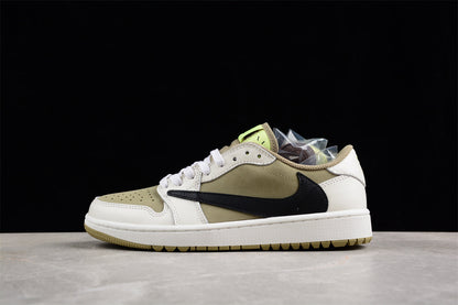 AJ 1 Retro Low Golf Travis Scott Neutral Olive