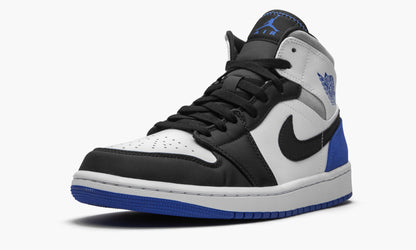 Air Jordan 1 Mid SE Game Royal Black Toe Sneakers - Collaboration Release