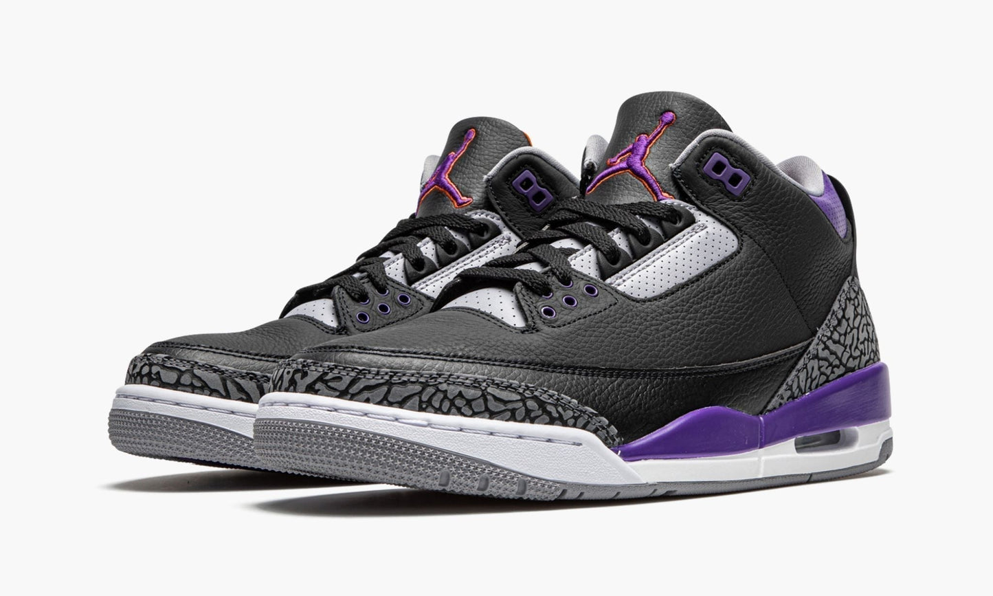Air Jordan 3 Retro “Court Purple” Sneakers - Cushioned Stride