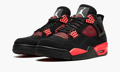 Air Jordan 4 Retro Red Thunder Sneakers - Performance Runner