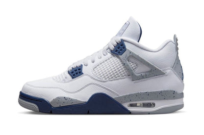 Air Jordan 4 Retro White Midnight Navy Sneakers - Elite Edition
