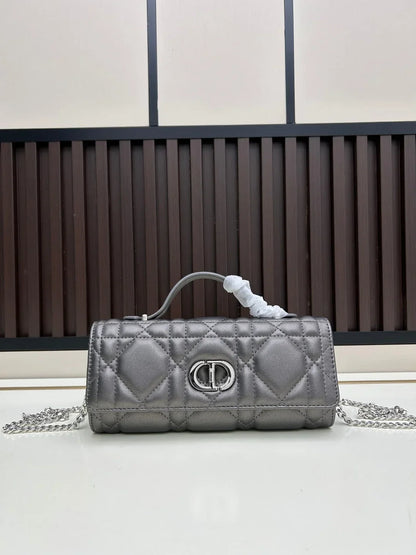 Dior 2026 Miss Caro Top Handle Pouch 24cm Lambskin