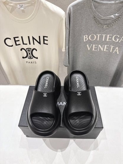 Chanel 2026  Platform Wedge Sandal 50mm Lambskin 713053