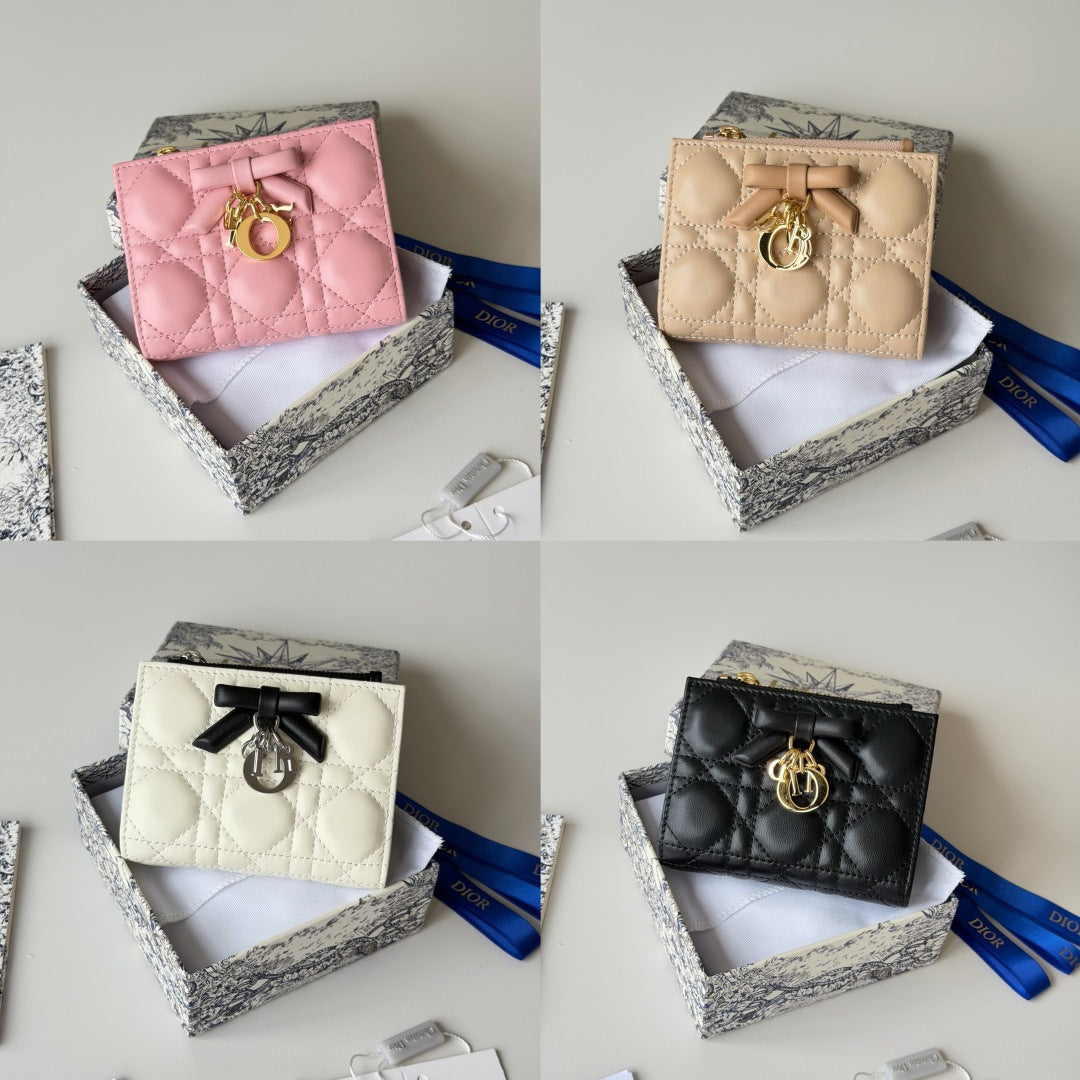 Dior 2026 Freesia Wallet and Card Holder Lambskin 156789