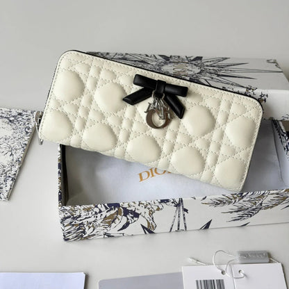 CD 2026 Freesia Long Wallet Lambskin
