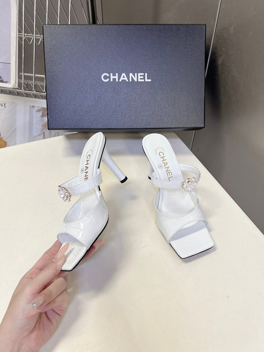 Chanel 2026 Mule 70mm Embossing And Suede Calfskin 895349