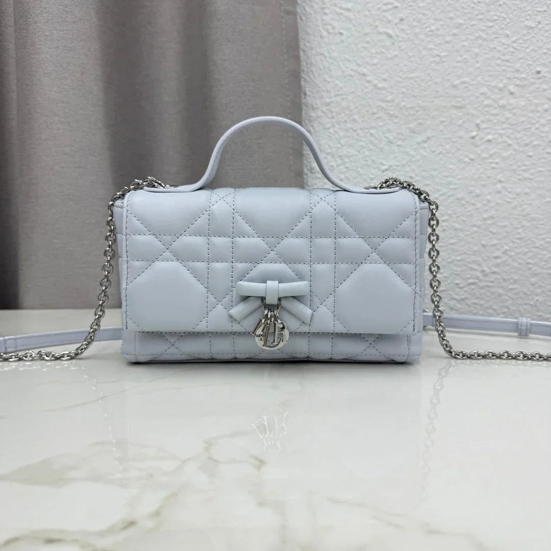 Dior 2026 My Tender Dior Top Handle Mini Chain Bag 21cm Lambskin