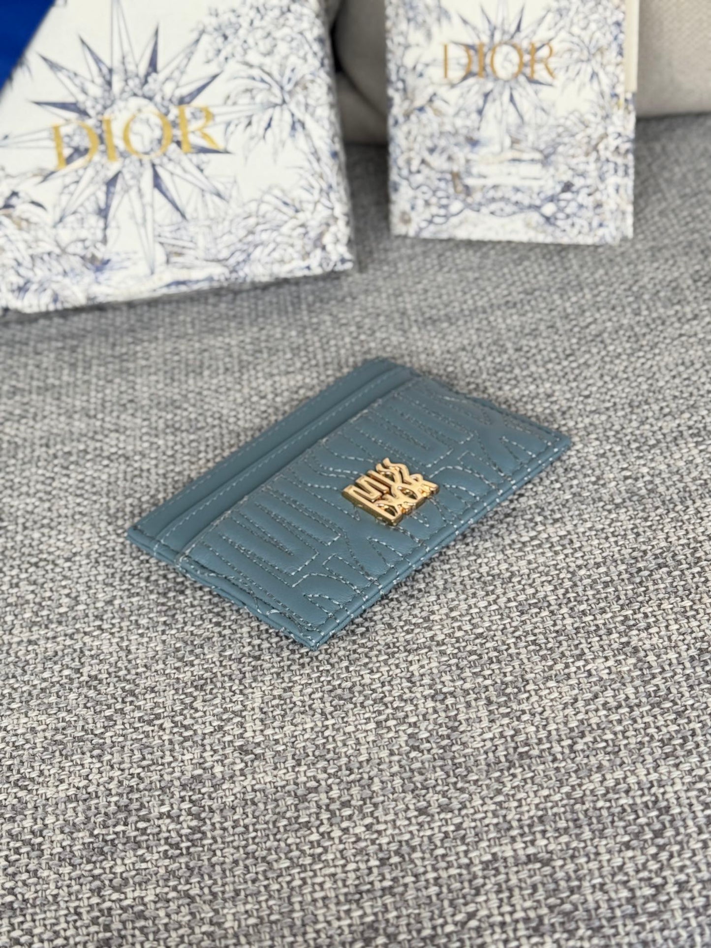 CD Miss Dior Freesia card holder 10.5cm Sheepskin