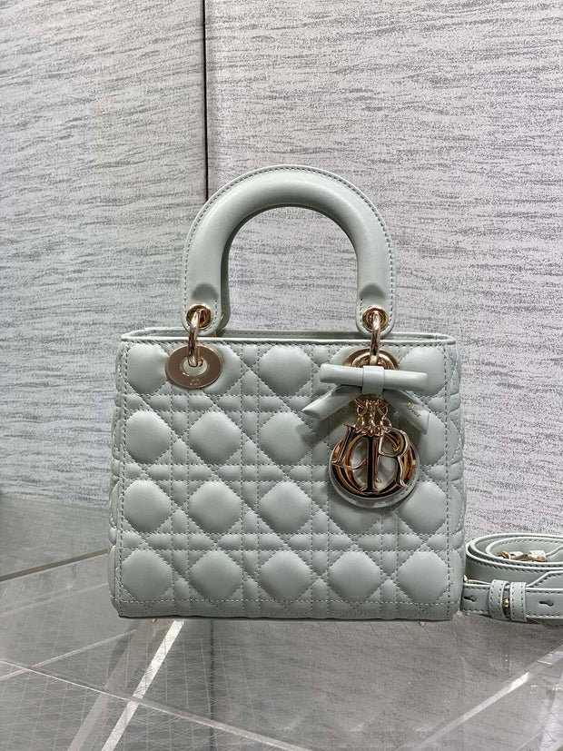 CD 2026 Bow Lady Dior Lily Green Cannage Lambskin 286533