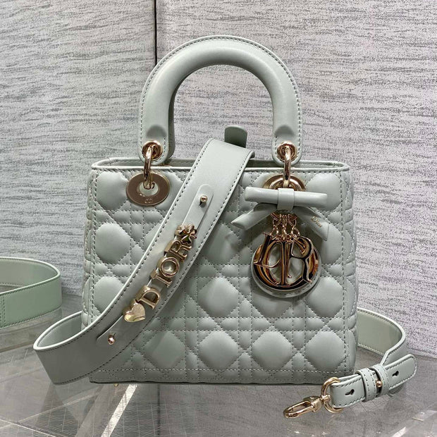 CD 2026 Bow Lady Dior Lily Green Cannage Lambskin 286533