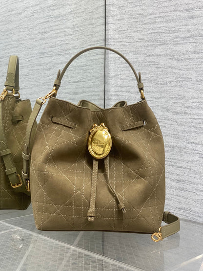 Dior 2026 Bucket Bag 27cm Suede Lambskin