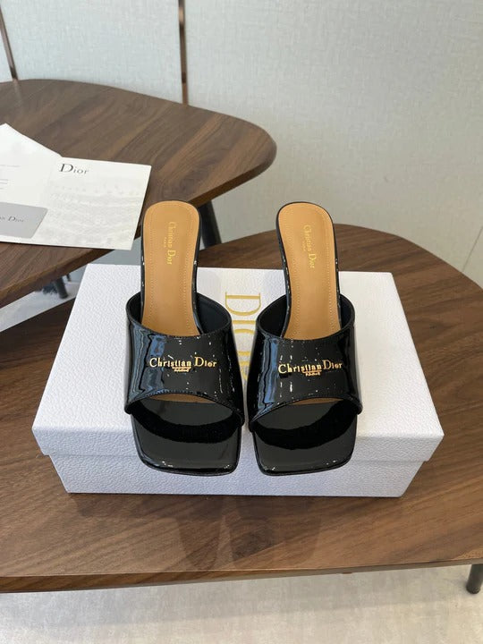 Dior 26 Sandal 70mm Black in Cowhide 727963