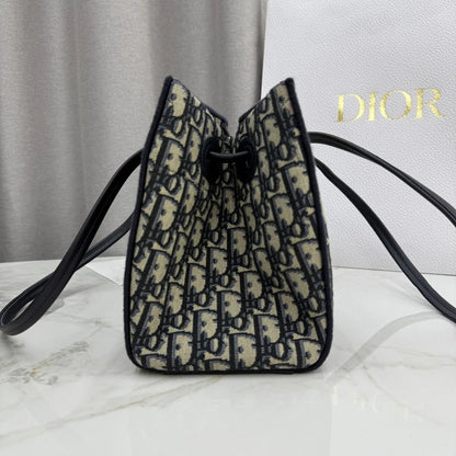 Dior 2026 Promenade Bag 27cm Canvas Suede Leather