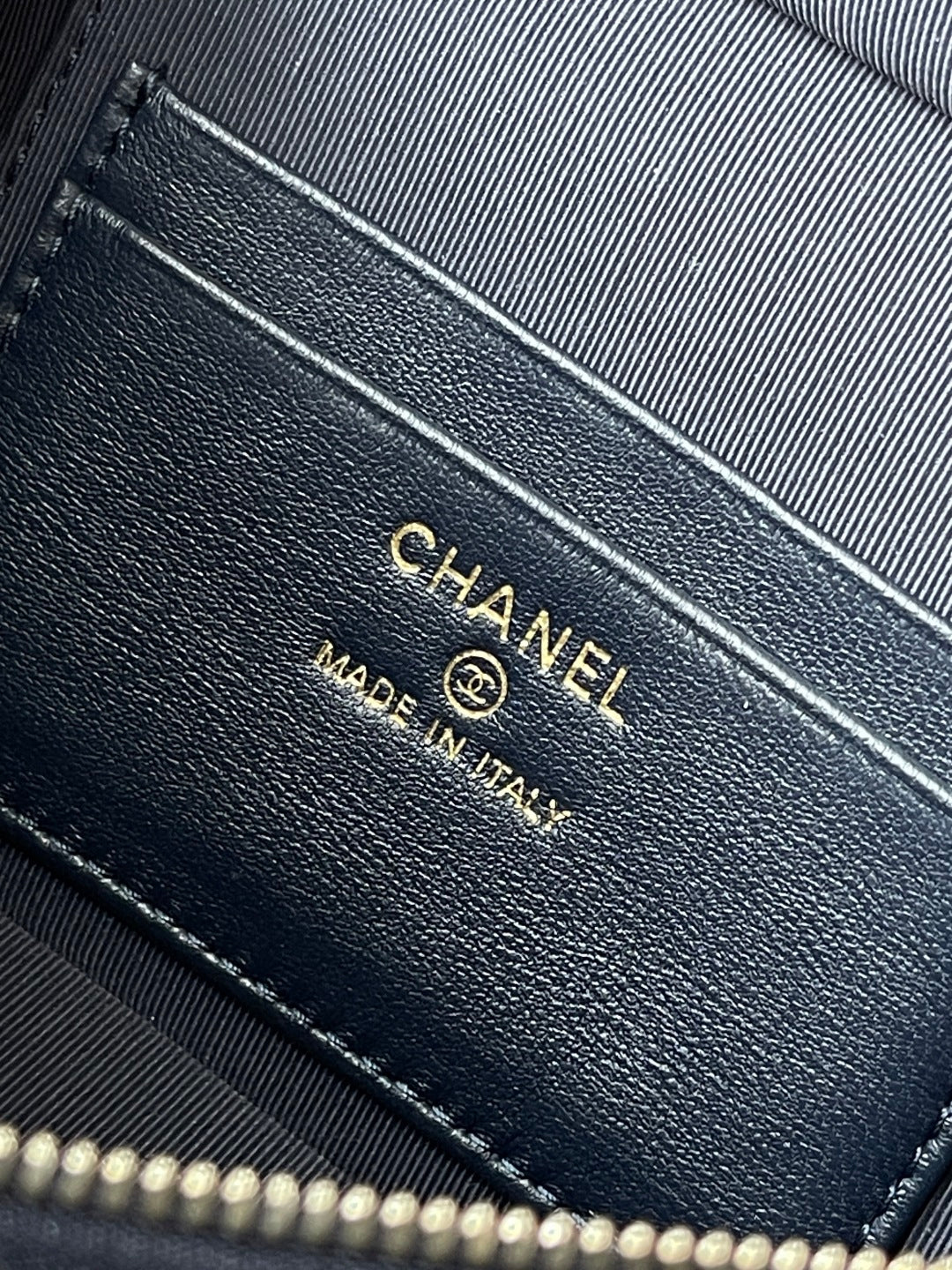 Chanel 2026 Vanity Bag 19.5cm Blue Denim Leather