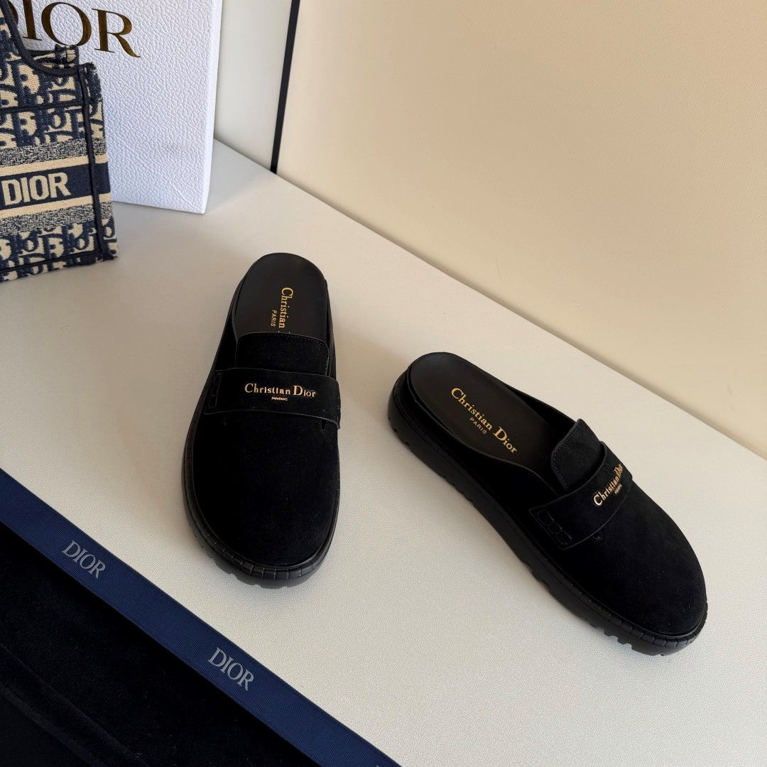 CD Boy Mules Full Black Suede