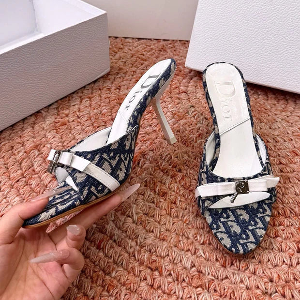 CD 26s Cross-Strap Sandal 70mm Canvas Leather 846603