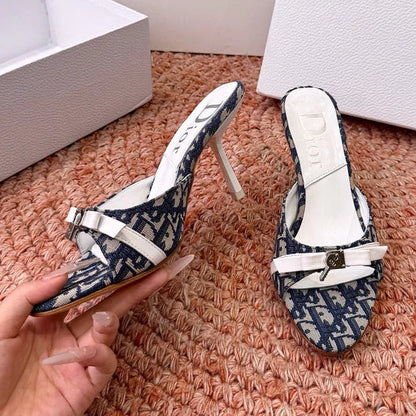 CD 26s Cross-Strap Sandal 70mm Canvas Leather 846603